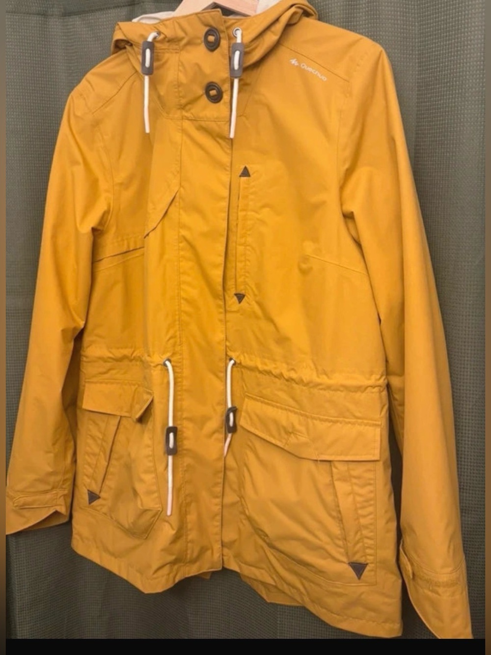 Quechua Women's Yellow Hooded Utility Jacket